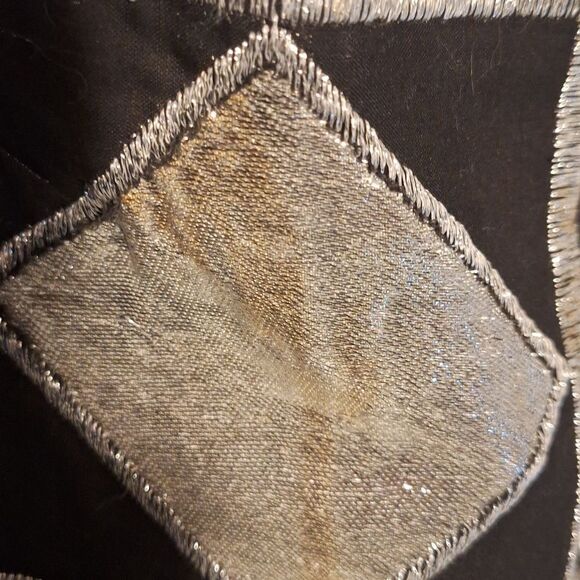 Eloise Curtis for David Styne 60s silver black metallic A line dress size S - Picture 9 of 9